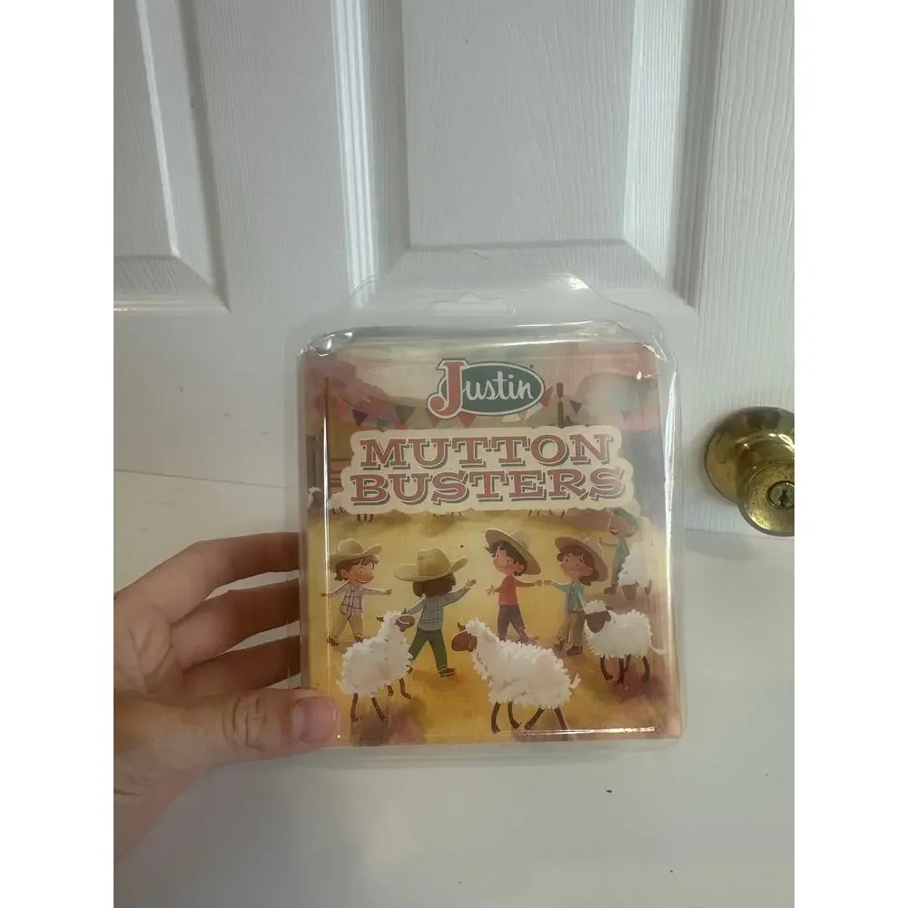 Justin NEW Mutton Busters Infants Western Boots Black Sz 2 Cowboy
